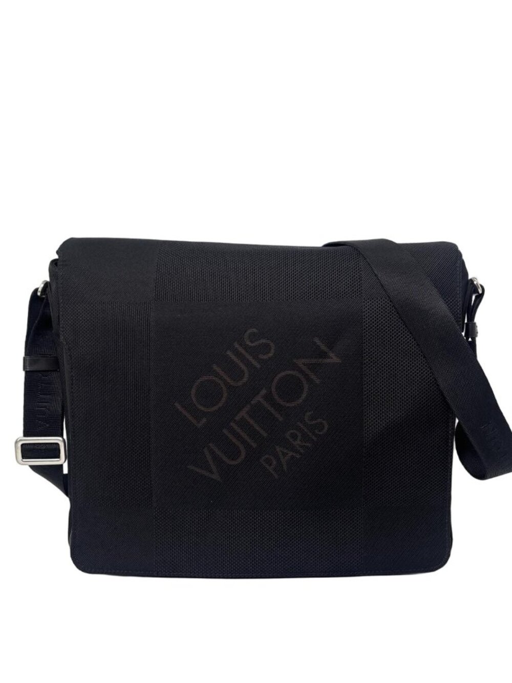 Louis Vuitton Damier Geant Messager Shoulder Bag Noir